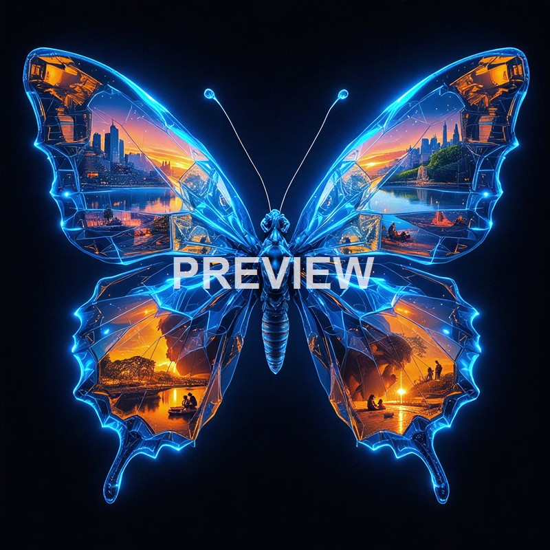 22532 - a-butterfly-with-transparent-glass-wings-reflecting-d_250405142824_Filename Text 2_01284_Filename Text 3_result